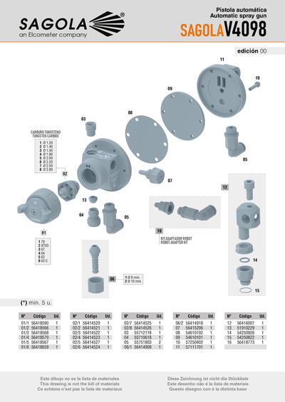 Pistola automática SAGOLA V4098