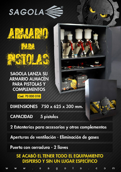 Armario para pistolas