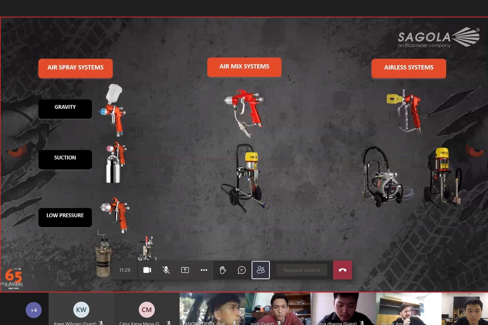 Online training with PT Sumberdharma (Sagola´s official distributor in Indonesia)