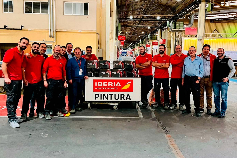 IBERIA trusts Sagola to equip its painting team