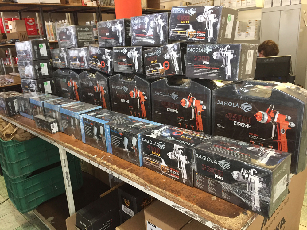 Delivery of aerographic equipment Sagola to the Nissan Agency Culiacán Airport, Sinaloa