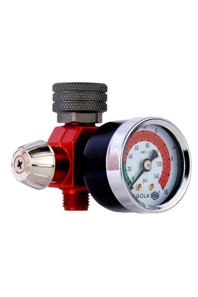 Flow regulator with pressure gauge RC1