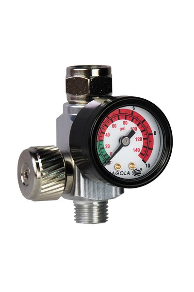 Flow regulator with pressure gauge RC2