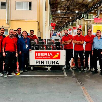 IBERIA trusts Sagola to equip its painting team