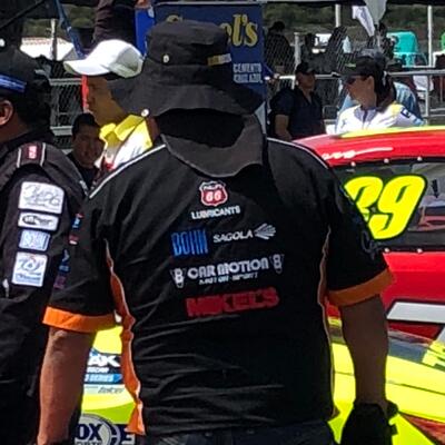 Sagola with Javier Fernandez "El Che" -Nascar Mexico