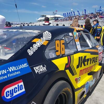 Sagola with Javier Fernandez "El Che" -Nascar Mexico