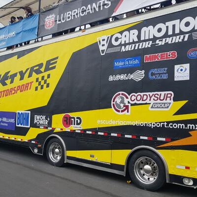 Sagola with Javier Fernandez "El Che" -Nascar Mexico