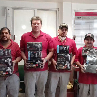 Delivery of aerographic equipment Sagola to the Nissan Agency Culiacán Airport, Sinaloa