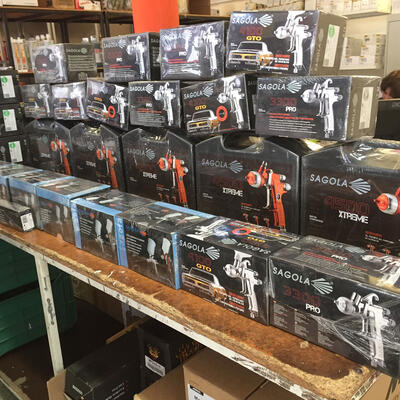 Delivery of aerographic equipment Sagola to the Nissan Agency Culiacán Airport, Sinaloa