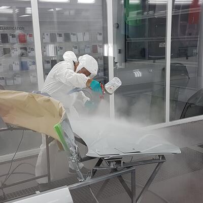 Painting tests at Valspar Automotive