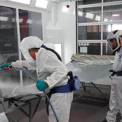 Painting tests at Valspar Automotive