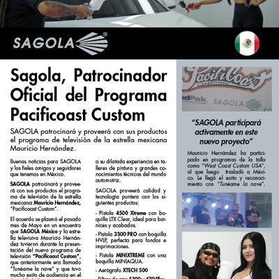 SAGOLA, Patrocinador Oficial del Programa Pacificoast Custom
