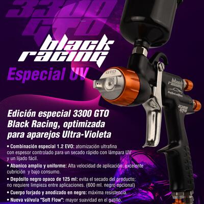 The new Sagola 3300 GTO Black Racing UV applies just the right amount—no more, no less.