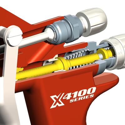 "Soft flow" air valve